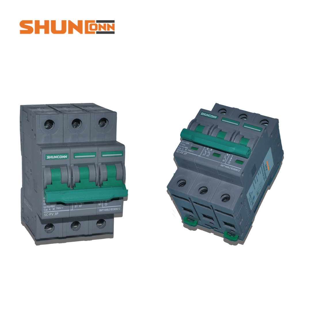 Shunconn dc miniature circuit breaker 3P